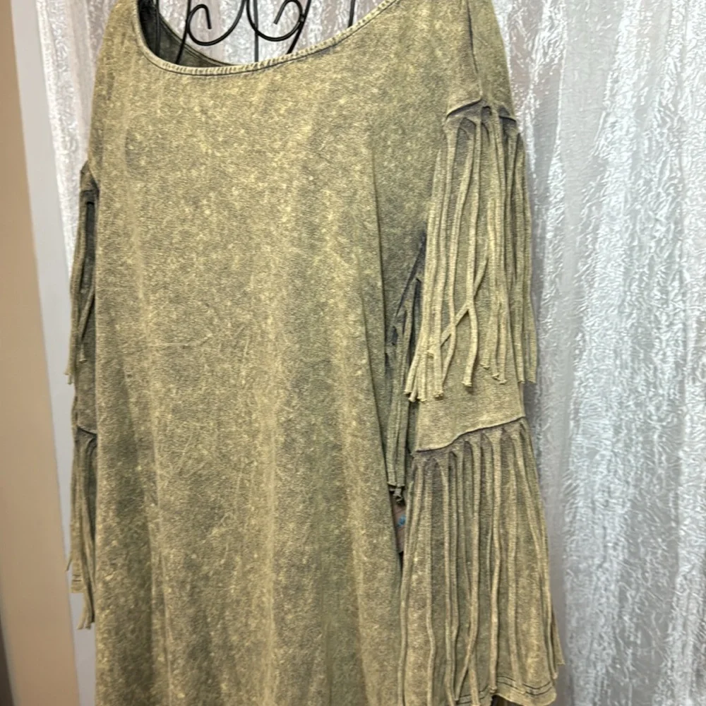 ODDI fringed boho shift dress - Picture 1 of 8